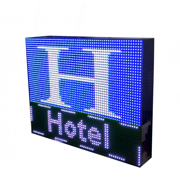 LETRERO LED PROGRAMABLE PARA HOTELES RGB