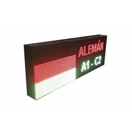 LETRERO LED PROGRAMABLE PARA ACADEMIAS 2 CARAS LETRERO LED PROGRAMABLE PARA ACADEMIAS 2 CARAS