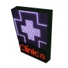 LETRERO LED PROGRAMABLE PARA CLÍNICAS EN RGB, 2 CARAS. DISPONIBLE EN VARIOS TAMAÑOS