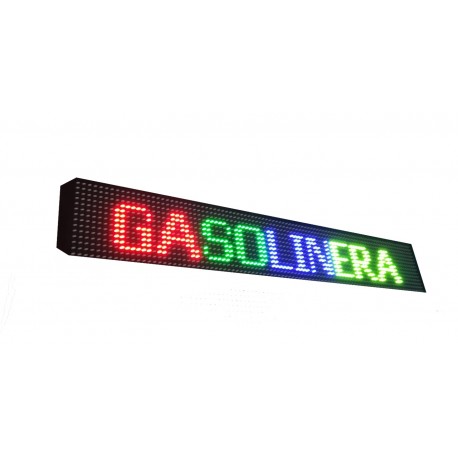 LETRERO LED PROGRAMABLE PARA GASOLINERAS EN RGB, 1 CARA. DISPONIBLE EN VARIOS TAMAÑOS