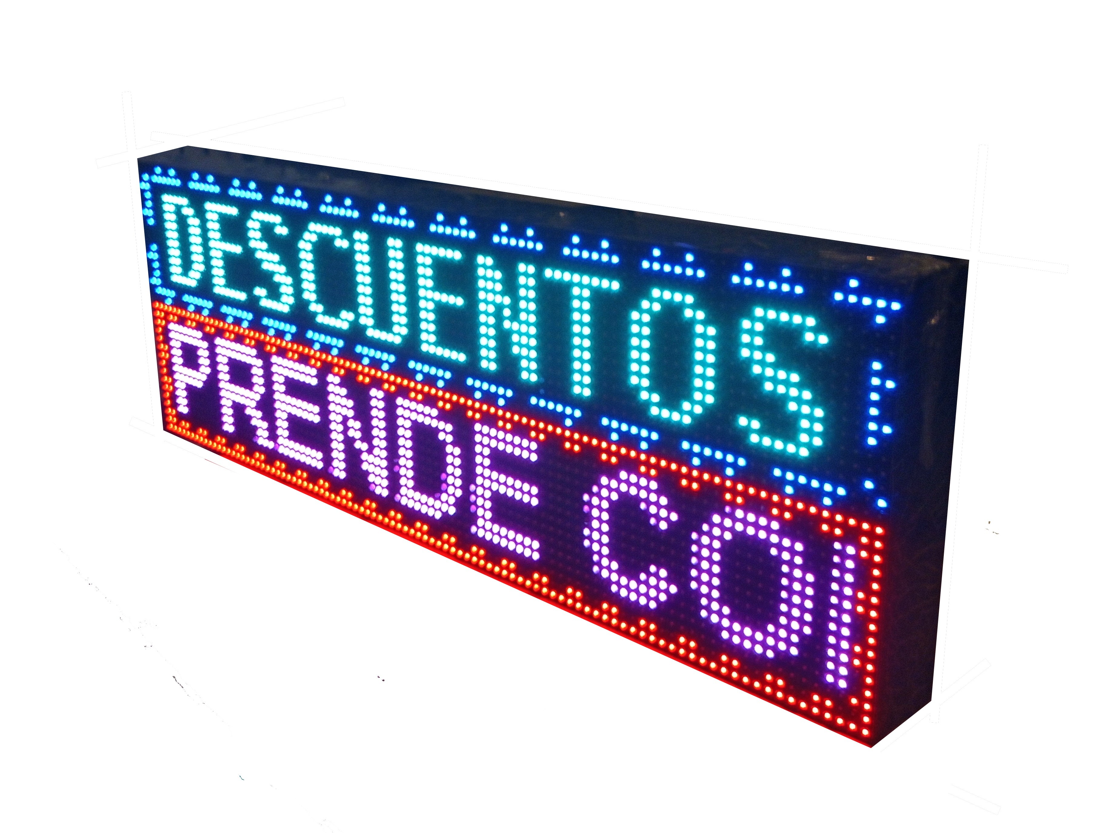 LETRERO LED PROGRAMABLE EN RGB, 2 CARAS. DISPONIBLE EN TAMAÑOS Spain Worldex Business SL